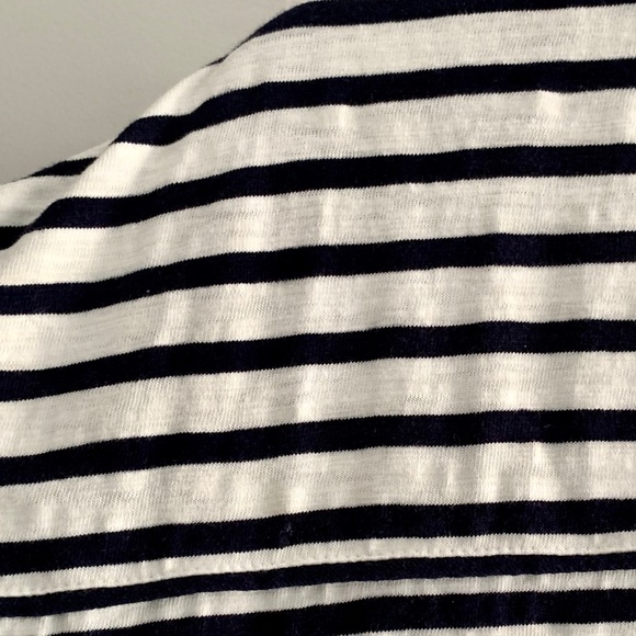 J. Crew Navy & White Striped Tie-Front Top - Picture 14 of 16